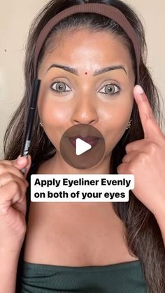 144K likes, 599 comments - diptisenthil on May 17, 2024: "Try this to apply Identical eyeliner on both eyes✌🏾 Follow me @diptisenthil for easy makeup tips✨ @nyxcosmetics epic liner . . . . . . #ultabeauty #brownskingirls #makeupforbrownwomen #nycblogger #newyorkmakeupartist #makeuphacks #indianmakeupartist #makeuptutorial #indianwedding #brownskinlipstick #njmakeupartist #kareenakapoor #makeuptransformation #brownskinmakeup #bollywood #glow". Eyeliner Hacks For Beginners, Mystical Makeup, Eye Makeup Concealer, Art Deco Makeup, Easy Eyeliner, Makeup For Dark Skin