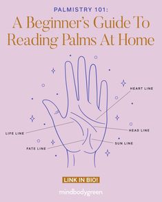 Reading Palms, Palm Reading Lines, Palm Reading Charts, Read Between The Lines, Palm Reader, Reading For Beginners, Numerology Life Path, Face Reading