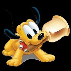 a cartoon dog with a bone in its mouth