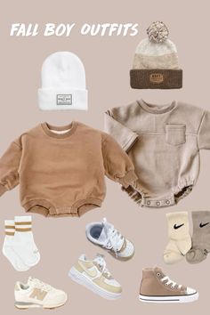 Infant Outfits Boy, Fall Boy Outfits, Nike Beanies, Fall Baby Outfits, Newborn Boy Outfits, Matching Kids Outfits