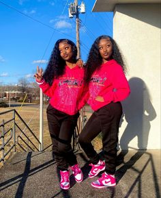 Bestie Matching Outfits Black, Matching Outfits For 4 Best Friends, Bestie Matching Outfits Baddie, Matching Outfits Best Friend Y2k, Outfits To Match With Your Best Friend, Twin Spirit Day Ideas