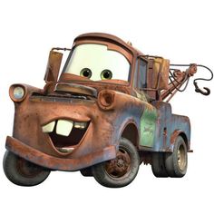 Cars Mater Giant Wall Decal roomset Disney Mater, برق بنزين, Cars Mater, Cars Disney Pixar, Mater Cars, Cardboard Standup, Tow Mater, Animation Disney, Truck Stickers