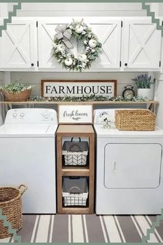 Small Laundry Room Makeovers – 57 Low Budget Ideas To Spruce Up Your Tiny Laundry Room on a Budget – Creative and CHEAP small laundry ideas to update your small, … Tiny Laundry Room, Farmhouse Laundry Room Ideas, Small Laundry Room Ideas, Tiny Laundry, Laundy Room, Tiny Laundry Rooms, Dream Laundry Room, Laundry Room Renovation, Laundry Room Ideas