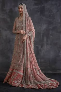 Walima Dress Nameera By Farooq, Nikah Dress Pakistani Nameera By Farooq, Luxury Jamawar Traditional Wear With Dabka, Pakistani Reception Dress For Bride Sister, Luxury Pink Gown With Dabka Work, Shadi Dresses For Bride Sister Pakistani 2022, Luxury Pink Dabka Churidar, Luxury Pink Jamawar Traditional Wear, Luxury Festive Gown With Dabka Work