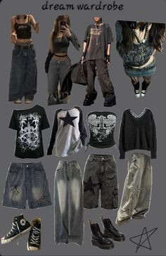 #grunge #skater #aesthetic #fashion #moodboard #outfits Grunge Gothic Aesthetic, Clothing Wishlist Ideas, Outfits To Go Skating In, Skate Punk Outfit, Streetwear 2000s Fashion, Garage Rock Outfit, Grunge Turtleneck Outfit, Gurge Aesthetics Outfit, Where To Find Grunge Clothes