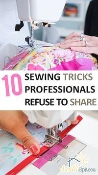 sewing machine with the words sewing tricks for professionals refuse to share