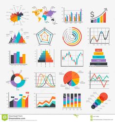 various diagrams and graphs on a white background