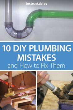 the cover of an instruction book on how to fix plumbing