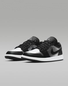 Step into the classic profile, remade for all-day wearability with fresh touch-ups. The Air Jordan 1 Low SE has the instantly recognizable design lines that have made the low an all-time fave. Shown: Black/White/Metallic Silver Style: DA5551-001 Classic Profile, Jordan Low, Air Jordan 1 Low, Jordan 1 Low, Silver Style, The Low, Air Jordan 1, Jordan 1, Christmas List