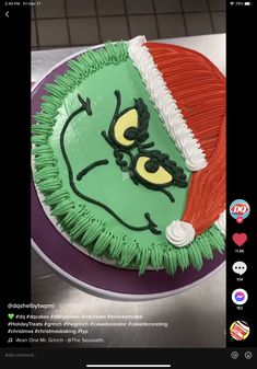 there is a cake that looks like the grin face