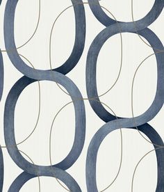 Interlock Navy Peel & Stick Wallpaper by Candice Olson Candice Olson Wallpaper, Candice Olson, Geometric 3d, Navy Wallpaper, Commercial Wallpaper, York Wallcoverings, Wallpaper Modern, Peel Stick Wallpaper, Burke Decor