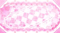 a pink and white background with hearts on it