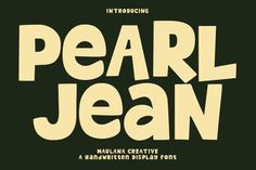 Pearl Jean Font Visuell Identitet, Funky Fonts, Banner Web, Best Free Fonts, Font Inspiration, Creative Fonts, Arte Inspo