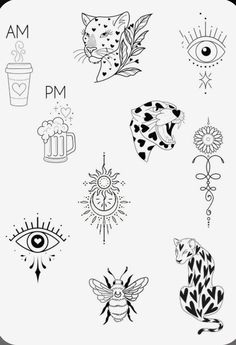 an image of tattoos on a white background