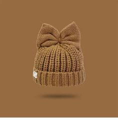 Winter Beanie With Ears, One Size Fits Most, Adjustable Cute Beanie For Cold Weather, Cute Adjustable Beanie For Cold Weather, Cute Soft Knit Winter Hats, Cute Winter Hats For Cold Weather, Winter Bonnet With Ears, Cute Winter Beanie Cap, Cute Adjustable Warm Beanie, Warm Cute Bonnet, One Size Fits Most