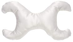 an inflatable pillow shaped like a dog's tail on a white background