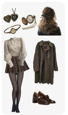 Victorian Outfits Women, Classic Academia Aesthetic Outfit, Romantic Academia Aesthetic Outfit, Professional Fits, White Academia, Cutesy Outfits, Goblincore Fashion, Academy Aesthetic, Academia Aesthetic Outfit