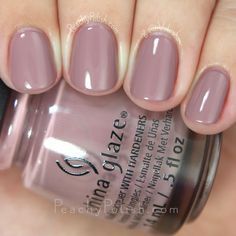 China Glaze My Lodge Or Yours | Fall 2015 The Great Outdoors Collection | Peachy Polish Mauve Nails, Pedicure Colors, Makijaż Smokey Eye, China Glaze, Nail Polish Colors, Gorgeous Nails, Love Nails, Fall 2015, Great Outdoors