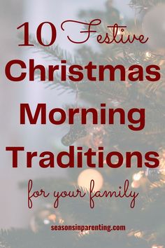 Christmas morning traditions Toddler Christmas Traditions, Christ Centered Christmas Traditions, Christmas Morning Traditions, Christmas Traditions Kids, Christmas Activities For Families, Traditions To Start, Christmas Eve Traditions, Holiday Morning, Magic For Kids