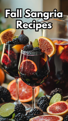 Fall Sangria Recipes Fall Bourbon Sangria, How To Serve Sangria At A Party, Classic Sangria Recipes, Fall Red Wine Sangria Recipes, Sangria Punch Bowl, Grapefruit Sangria Recipes, Brandy Sangria Recipe, Fall Sangria For A Crowd, Seasonal Sangria Recipes