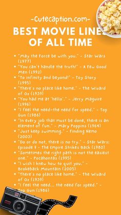 Best Inspirational Movie Lines of all Time Best Inspirational Movies, Forrest Gump 1994, Buckaroo Banzai, Mary Poppins 1964, Jerry Maguire, Finding Nemo 2003, Toy Story 1995, Wizard Of Oz 1939, Life Moves Pretty Fast