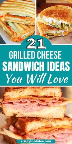 These easy grilled cheese sandwich recipes are best for meal prep and great for snacks. Grilled Cheese Sandwich Ideas, Grilled Cheese Sandwich Recipes, Grilled Cheese Recipes Easy, Gourmet Grilled Cheese Sandwich, Prep Snacks, Grilled Sandwich Recipe, Easy Grilled Cheese, Baked Sandwiches, Ultimate Grilled Cheese