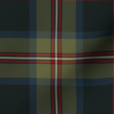 a green and red tartan plaid fabric