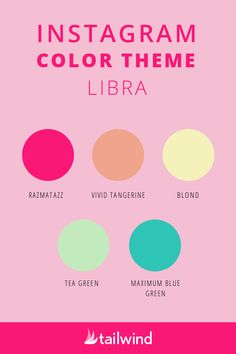 the instagramm color theme for libra