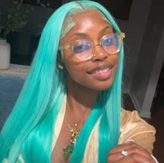 CurlyMe Hot Color Lake Brilliant Blue Straight Hair 13x4 Lace Front Wigs | curlyme hair Blue Human Hair Wigs, Blue Straight Hair, Blue Wigs, Neon Green Color, Graduated Bob Haircuts, Graduated Bob, Color Wigs, Human Hair Lace Front Wigs, Dyed Hair Inspiration