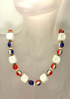 Patriotic Jewelry, Usa Jewelry, Usa Patriotic, Blue Jewelry, Red White Blue, Lobster Claw, Amazing Jewelry, White Blue, Beading