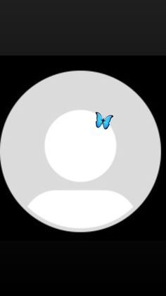 a white bowl with a blue butterfly on it's side in front of a black background