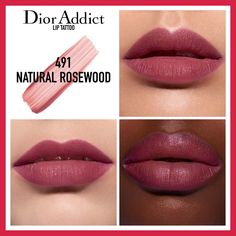 Dior Lip Tattoo, Lp Tattoo, Christian Dior Addict, Country Tattoos, Dior Lip, Dior Addict Lip, Bare Lip, Natural Lip Colors, Lip Tattoos