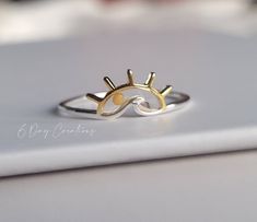 This lovely sunset mustard seed ring is inspired from Matthew 17:20, "If you have faith as small as a mustard seed, you can say to this mountain, 'Move from here to there,' and it will move. Nothing will be impossible for you." (if you choose to include the Bible verse, Matthew 17:20 will be printed on a small transparent card included in the package.  It is dainty, lightweight, and easy to wear. It is made from 925 sterling silver, gold plating, resin, and a real mustard seed. Gold Stackable Jewelry For Summer, Gold Rings As Summer Gift, Gold Ring For Summer Promise, Gold Rings For Summer Gift, Gold Promise Ring For Summer, Summer Gold Promise Ring, Summer Gift Gold Rings, Handmade Gold Rings For Summer, Stackable Jewelry As Summer Gift