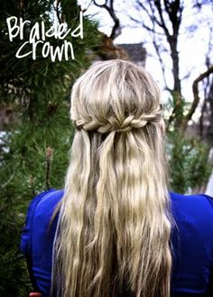 Braid Crown!! Pelo Cafe, Hair Affair, Crown Braid, Long Blonde, Long Blonde Hair, Crown Hairstyles, Hair Envy, Hair Dos, About Hair