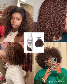 Brown Adore Hair Dye, Hair Dye Natural Hair Black Women, Natural Color Dyed Hair, Black Women Hair Dye Ideas, Hair Colors For Light Skin Black Women, Brown Hair With Skunk Stripe, What Color Should I Dye My Hair, Hair Dye Ideas For Black Women, Hair Dye Colors For Brown Skin