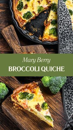 Mary Berry Broccoli Quiche Broccoli Quiche Recipes, Veggie Main Dishes, Broccoli Quiche, Onion Chutney, Savoury Pies, Berry Recipes, Scottish Recipes