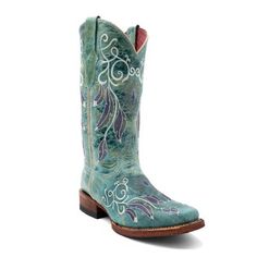 These intricately embroidered narrow square toe boots are not only eye-catching, but offer an extra bit of pizazz. The detail, design and colors make these boots shine! Premium Cowhide Leather Leather Outsole Leather Lining Goodyear Welted Boot Pattern, Boots Patterns, Detail Design, Square Toe Boots, Country Concert, Tractor Supply, Aesthetic Shoes, Knee High Leather Boots, Toe Boots