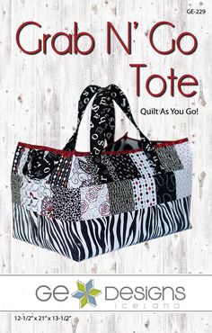 the bag is made with zebra print fabric