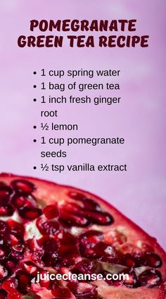 Is green tea with pomegranate good for you | Green Tea with Pomegranate | Green Tea with Lemon and Pomegranate Recipe | pomegranate green tea benefits Green Tea With Lemon, Pomegranate Recipe, Pomegranate Drinks, Pomegranate Green Tea, Pomegranate Tea, Tea Blends Recipes, Tea With Lemon, Pomegranate Recipes