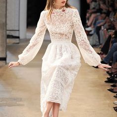 Olivia Mark - Elegant Lace Embroidered Water-Soluble Dress Champagne Lace Dress, Embroidered Water, Champagne Lace Dresses, Sleeve Lace Dress, Champagne Dress, Lounge Dress, Crewneck Dress, Long Sleeve Lace Dress, Sleeveless Floral Dress