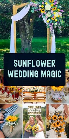 the sunflower wedding magic is here