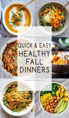 quick and easy healthy fall dinners