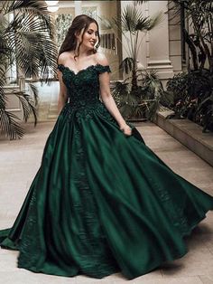 2022 Long Ball Gown Off-the-Shoulder Satin Dark Green Prom Dresses is made-to-order by professional tailors. You can choose from 28 colors and sizes 2 to 16W. The dress details: Slihouette: Ball Gown, Neckline: Off-the-Shoulder, Sleeve: Sleeveless, Back Style: Other, Hemline Train: Floor-Length, Shown Color: Dark Green, Embellishment: Lace Modern Merida, Medieval Core, Dark Green Prom Dress, Dark Green Prom Dresses, 파티 드레스