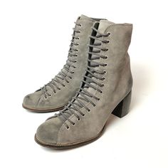 Brand New! Factory Distressed Size 37 (Us 6-6.5 But These Run Narrow And A Tad Small So More Like A 5.5-6) Questions? Leave A Comment Below! Refrb1 Fall Lace-up Boots With Stacked Heel And Medium Width, High Ankle Boots With Laces For Spring, Spring High Ankle Boots With Laces, High Ankle Lace Boots For Spring, Medium Width Lace-up Boots With Reinforced Heel, High Ankle Boots With Lace-up Fastening For Spring, High Ankle Boots With Front Lace-up For Spring, Fitted Combat Boots With Reinforced Heel For Fall, Casual Wide Calf Lace-up Heeled Boots