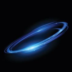 an image of a blue ring on a black background with light streaks in the middle