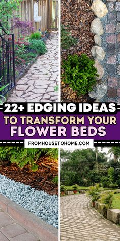 22+ Garden Edging Ideas for Flower Beds | Garden Design Brick Lawn Edging, Ideas For Flower Beds, Garden Edging Stones, Garden Patios, Patio Edging, Brick Garden Edging, Garden Edging Ideas, Flower Bed Edging, Brick Garden