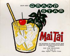 an advertisement for a drink called mai tai