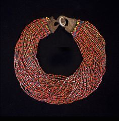 Asian Tribal Art - Beaded necklace, Nagaland Ancient Jewels, African Accessories, Asian History, Art Necklaces, Antique Jewelry