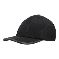 (WMNS) Gucci Jumbo GG Baseball Hat 'Black' 7275624HAVS1060 Gucci Adjustable Brimmed Hat, Casual Gucci Hat With Curved Brim, Gucci Luxury Brimmed Hat, Gucci Adjustable Flat Brim Hat, Luxury Gucci Brimmed Hat, Gucci Adjustable Short Brim Hat, Classic Gucci Hat With Curved Brim, Gucci Hat With Adjustable Size And Short Brim, Designer Black Cap