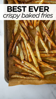 crispy french fries Homemade Curly Fries In Oven, Homemade Baked French Fries Ovens, Healthy French Fries Baked, Easy French Fries Baked, Oven Air Fryer French Fries, Whole 30 French Fries, Meal With French Fries, Crockpot French Fries, Best Oven Baked French Fries